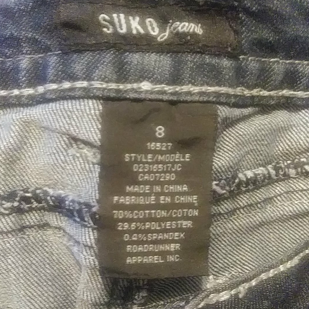 Suko Jeans Denim Capris Size 8 - Picture 4 of 5